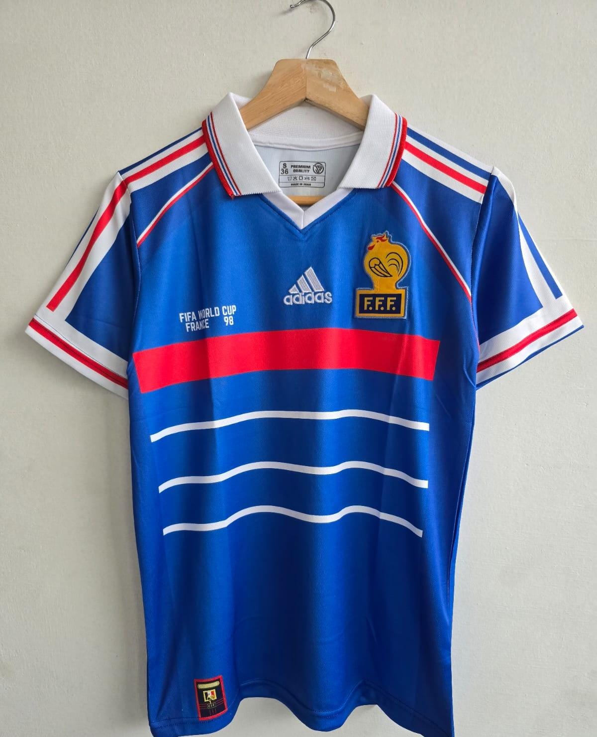 Adidas France 1998 Home (ZIDANE) - View 1